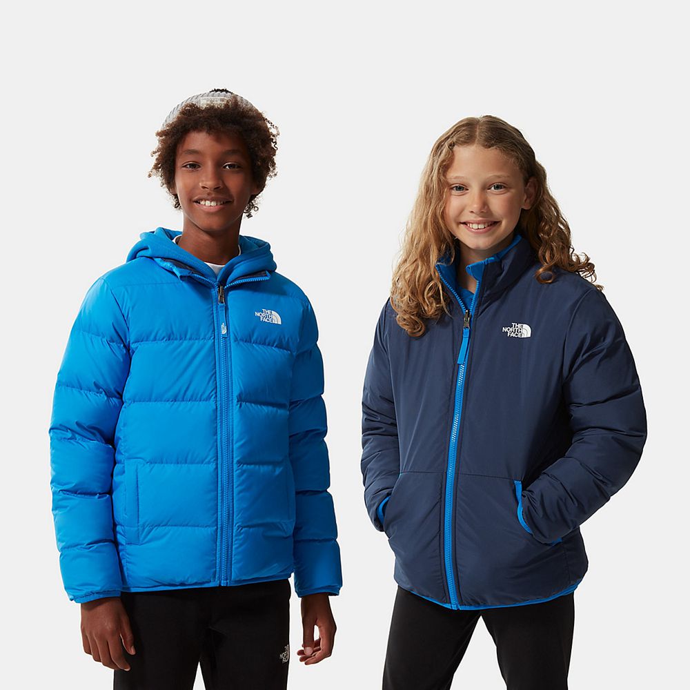 The North Face Jackets Youth Australia - The North Face Reversible Andes Blue Hiking (SQB-837069)